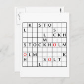 STOCKHOLM POSTKARTE (Vorne/Hinten)