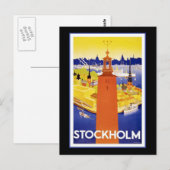 Stockholm Postkarte (Vorne/Hinten)