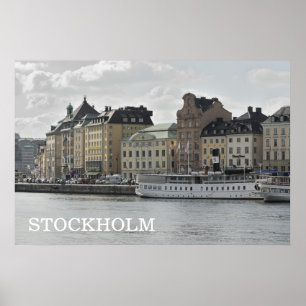 Stockholm Quay Poster