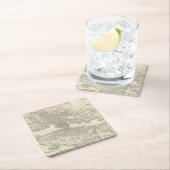 Stockholm Rechteckiger Pappuntersetzer (Vor Ort)