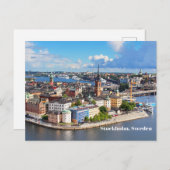 Stockholm, Schweden Alte historische Gebäude Postkarte (Vorne/Hinten)