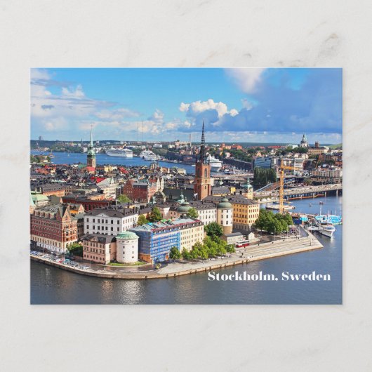 Stockholm, Schweden Alte historische Gebäude Postkarte (Vorderseite)