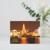 Stockholm, Schweden am Weihnachten nachts (Stehend Vorderseite)