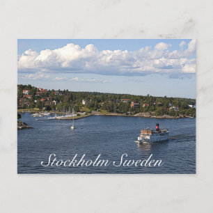 Stockholm Schweden Bay Postkarte