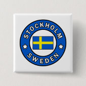 Stockholm Schweden Button (Vorderseite)