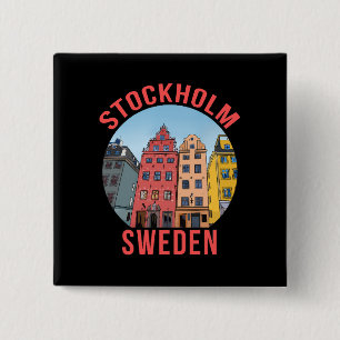 Stockholm Schweden Button