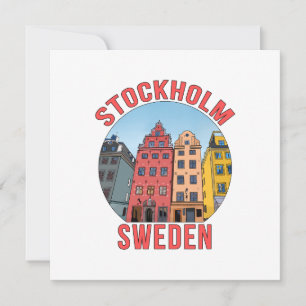 Stockholm Schweden Dankeskarte