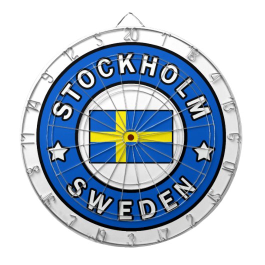 Stockholm Schweden Dartscheibe (vorne)