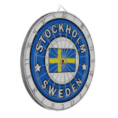 Stockholm Schweden Dartscheibe (Vorderseite Links)