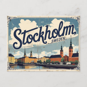 Stockholm Schweden - die nordische Hauptstadt Eleg Postkarte