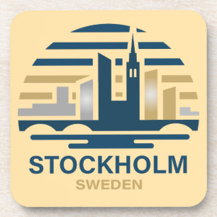 Stockholm Schweden Europa Getränkeuntersetzer