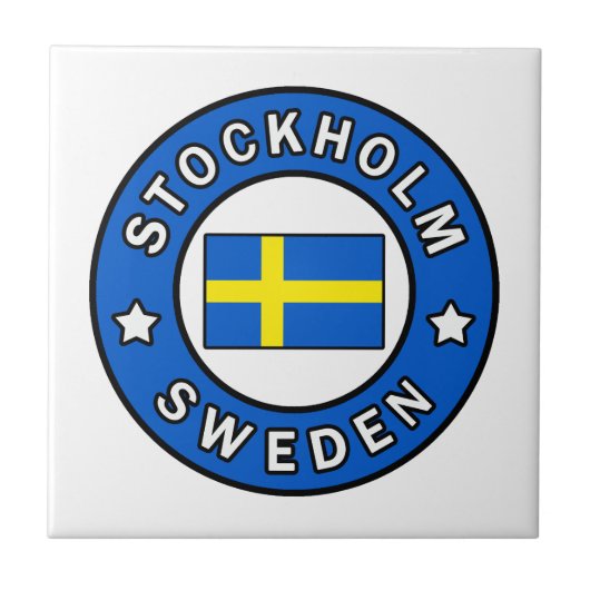 Stockholm Schweden Fliese (Vorderseite)