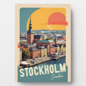 Stockholm Schweden Fotoplatte (Vorderseite)