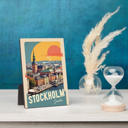 Stockholm Schweden Fotoplatte (Seite)