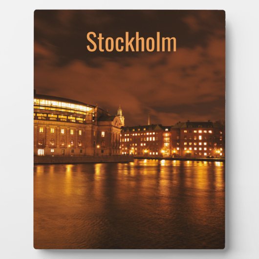 Stockholm, Schweden Fotoplatte (Vorderseite)