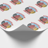 Stockholm Schweden Geschenkpapier (Ecke)