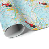 Stockholm, Schweden Geschenkpapier (Rolleneckpunkt)