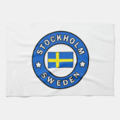 Stockholm Schweden Geschirrtuch (Horizontal)