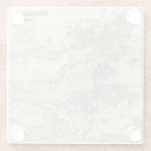 Stockholm, Schweden Glasuntersetzer (Rückseite)