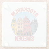 Stockholm Schweden Glasuntersetzer (Rückseite)