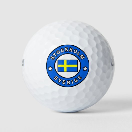 Stockholm Schweden Golfball (Vorderseite)