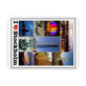 Stockholm - Schweden - I Liebe - Magnet (Horizontal)