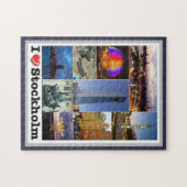 Stockholm - Schweden - I Liebe - Puzzle (Horizontal)