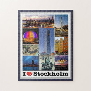 Stockholm - Schweden - I Liebe - Puzzle