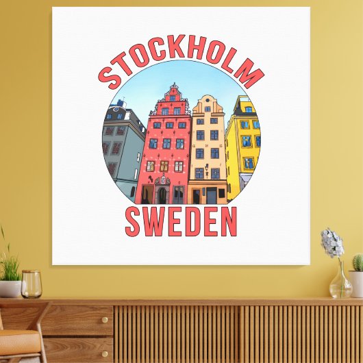 Stockholm Schweden Leinwanddruck (Insitu (Wohnzimmer))