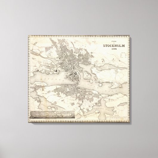 Stockholm, Schweden Leinwanddruck (Vorderseite)