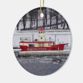 Stockholm Schweden Lightship Biskopsudden Keramikornament (Links)