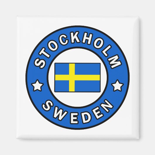 Stockholm Schweden Magnet (Vorne)