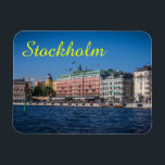 Stockholm Schweden Magnet<br><div class="desc">Das wunderschöne Stockholm,  die Hauptstadt meines adoptiert Landes. Sie nennen es wahrscheinlich Schweden,  aber es heißt wirklich Sverige.</div>