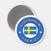 Stockholm Schweden Magnet (Vorderseite/Rückseite)