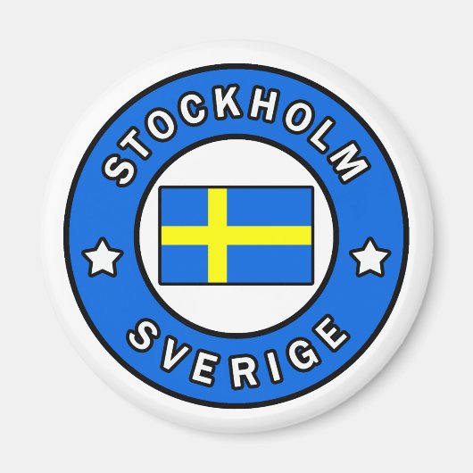 Stockholm Schweden Magnet (Vorne)