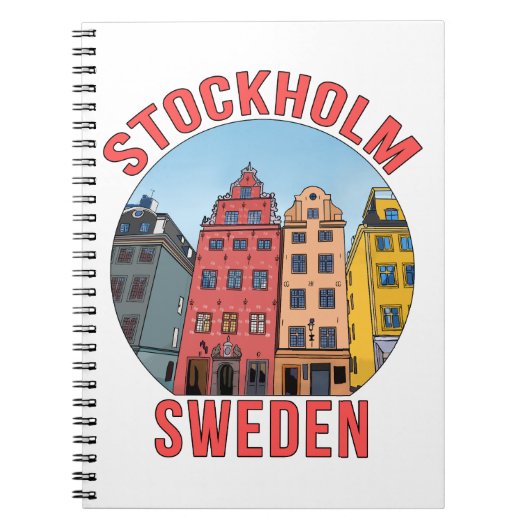 Stockholm Schweden Notizblock (Vorderseite)