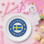 Stockholm Schweden Pappteller (Party)