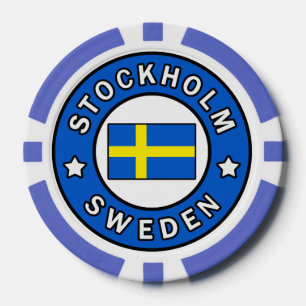 Stockholm Schweden Pokerchips