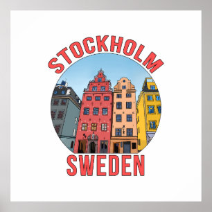 Stockholm Schweden Poster