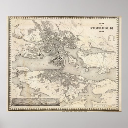 Stockholm, Schweden Poster (Vorne)