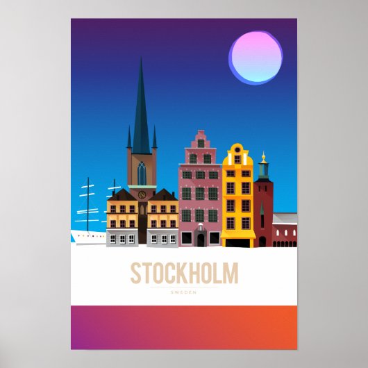 Stockholm, Schweden Poster (Vorne)