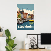 Stockholm Schweden Poster (Heimbüro)