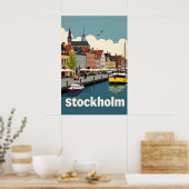 Stockholm Schweden Poster (Küche)