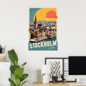 Stockholm Schweden Poster (Heimbüro)