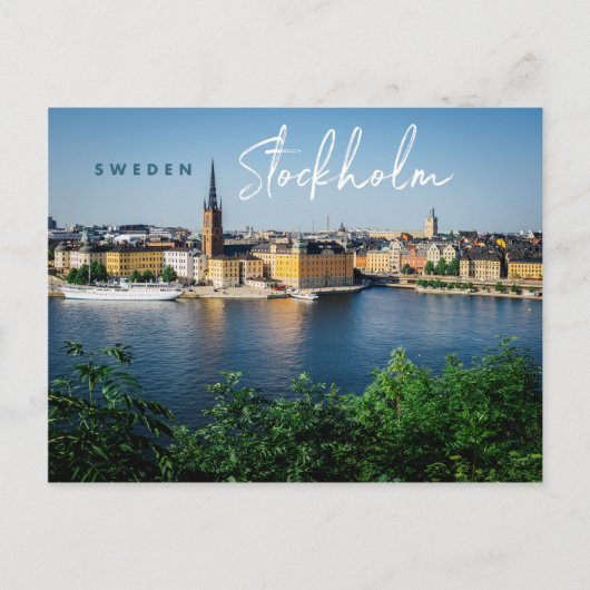 Stockholm, Schweden Postkarte (Vorderseite)