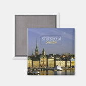 Stockholm Schweden Reisen Foto Kühlschrankmagnet (Vorderseite/Rückseite)