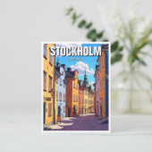 Stockholm Schweden Reisen Postkarte (Stehend Vorderseite)