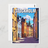 Stockholm Schweden Reisen Postkarte (Vorne/Hinten)