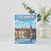 Stockholm Schweden Reisen Postkarte (Stehend Vorderseite)