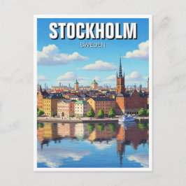 Stockholm Schweden Reisen Postkarte